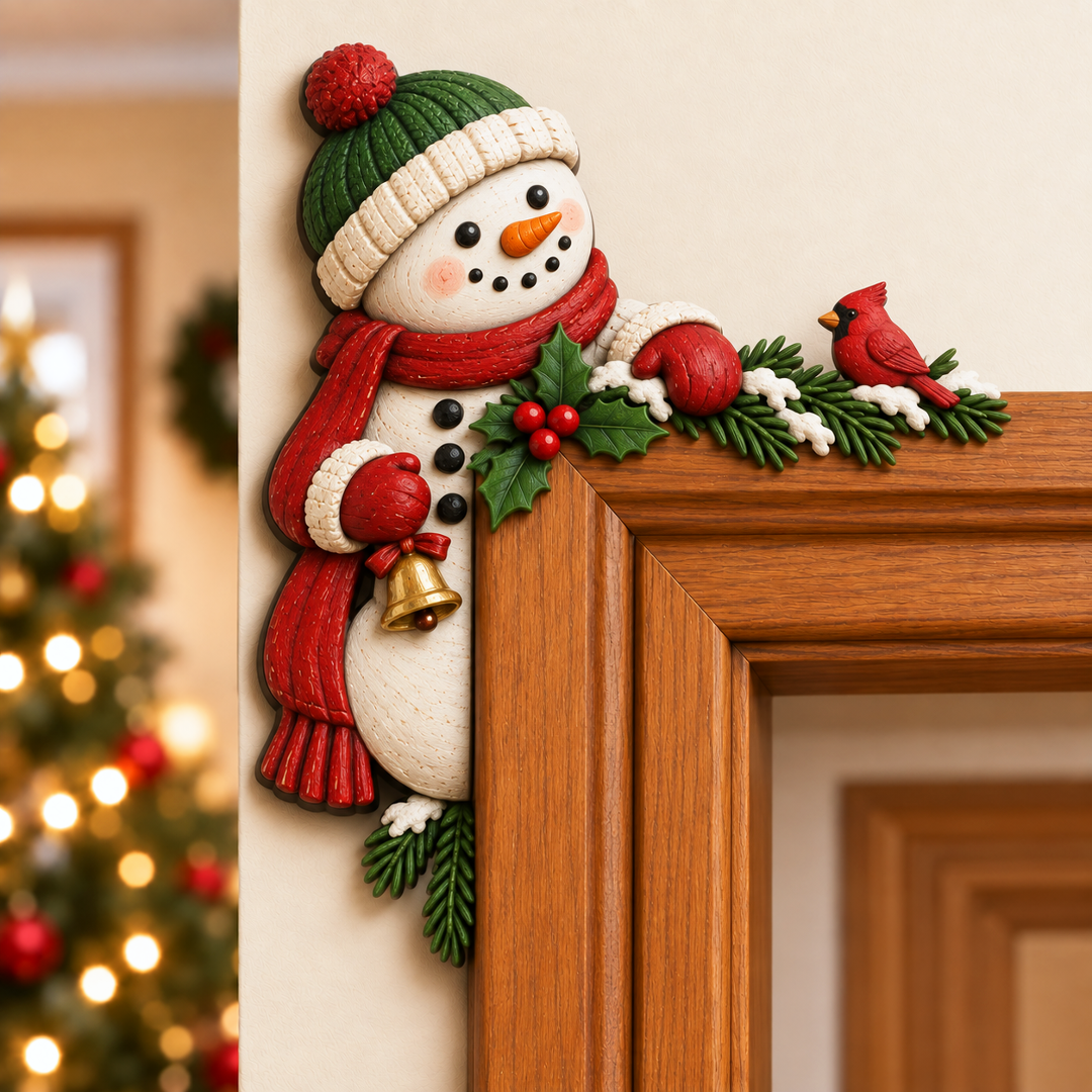 Weihnachtsdekoration für die Ecke des Türrahmens