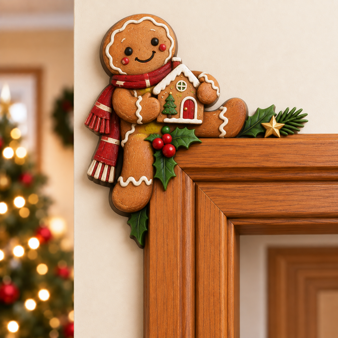 Weihnachtsdekoration für die Ecke des Türrahmens