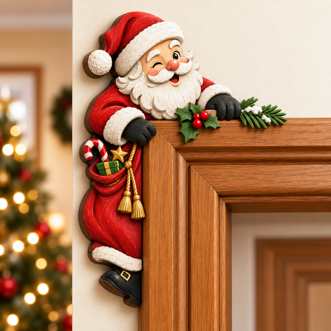 Weihnachtsdekoration für die Ecke des Türrahmens