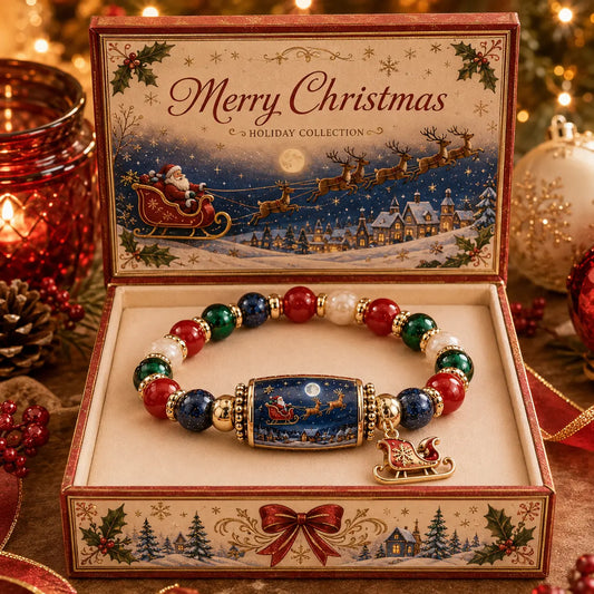 🎄 Limitierte Edition: Perlenarmband-Set „Weihnachtsgeschichte“ | Schmuck als Weihnachtsgeschenk