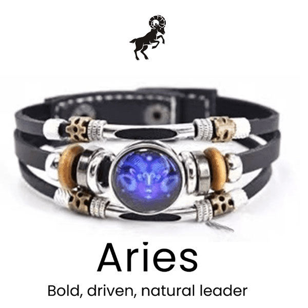 🌌 Trage dein Schicksal: Das Armband mit den 12 Sternzeichen 🌌