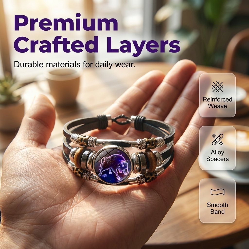 🌌 Trage dein Schicksal: Das Armband mit den 12 Sternzeichen 🌌