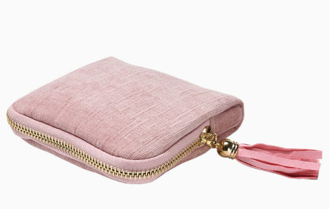 📢📢 50 % RABATT!! ⏰ Kleine Reisetasche für Schmuck mit Reißverschluss – kompakt, leicht zu transportieren und perfekt für Ringe, Ohrringe und Halsketten