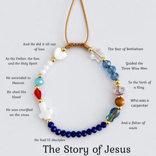 ✝️🙏Handgefertigtes „Jesus-Armband“ mit einer Geschichte