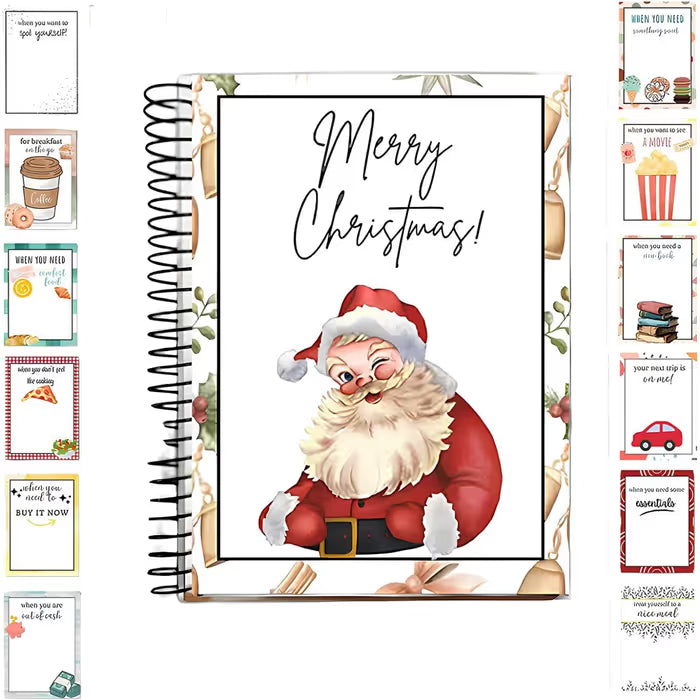 🔥🎁70 % RABATT!!! – Bereit für Weihnachten! 🎅 Weihnachtskartenheft – 👍 DIY-Heft mit Spiralbindung für Weihnachtskarten