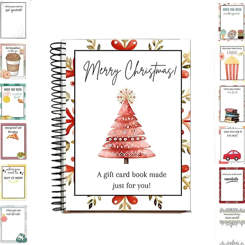 🔥🎁70 % RABATT!!! – Bereit für Weihnachten! 🎅 Weihnachtskartenheft – 👍 DIY-Heft mit Spiralbindung für Weihnachtskarten
