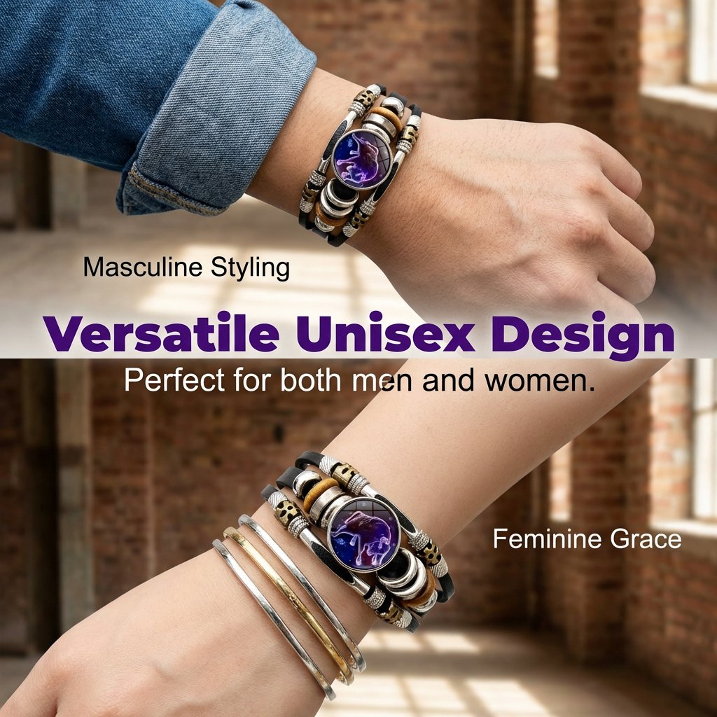 🌌 Trage dein Schicksal: Das Armband mit den 12 Sternzeichen 🌌
