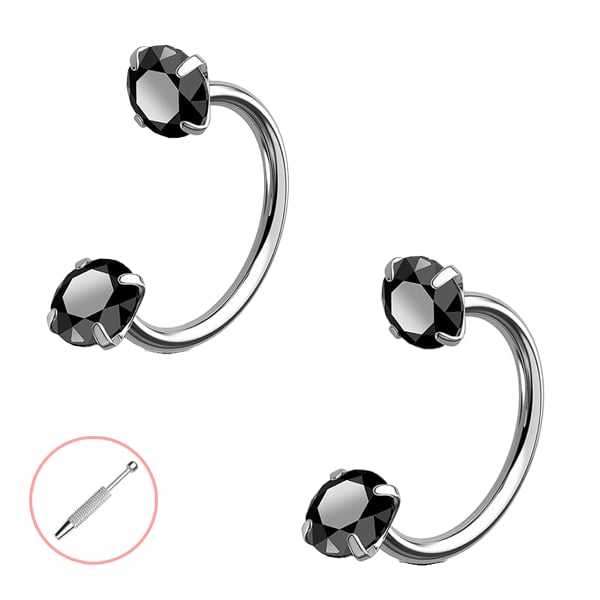 Hufeisenförmiger Nasenring – Innengewinde & angenehm