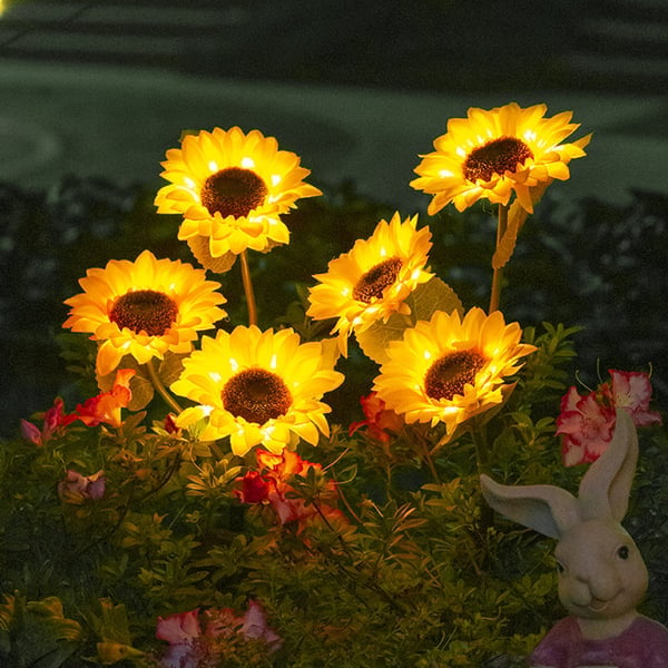 🌻☀️ Wasserdichte Solarlampen – Realistische Blütenblätter, wetterfest (IP65) und leuchten automatisch 8–12 Stunden lang ☀️🌻