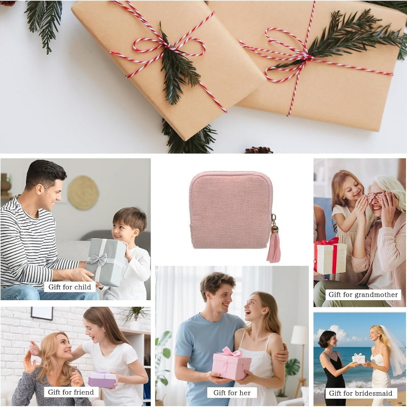 📢📢 50 % RABATT!! ⏰ Kleine Reisetasche für Schmuck mit Reißverschluss – kompakt, leicht zu transportieren und perfekt für Ringe, Ohrringe und Halsketten